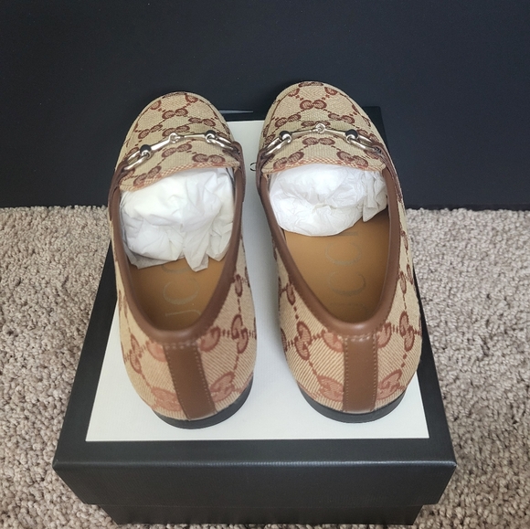 Gucci Jordaan Loafers kids with GG print Brand new - Picture 3 of 4